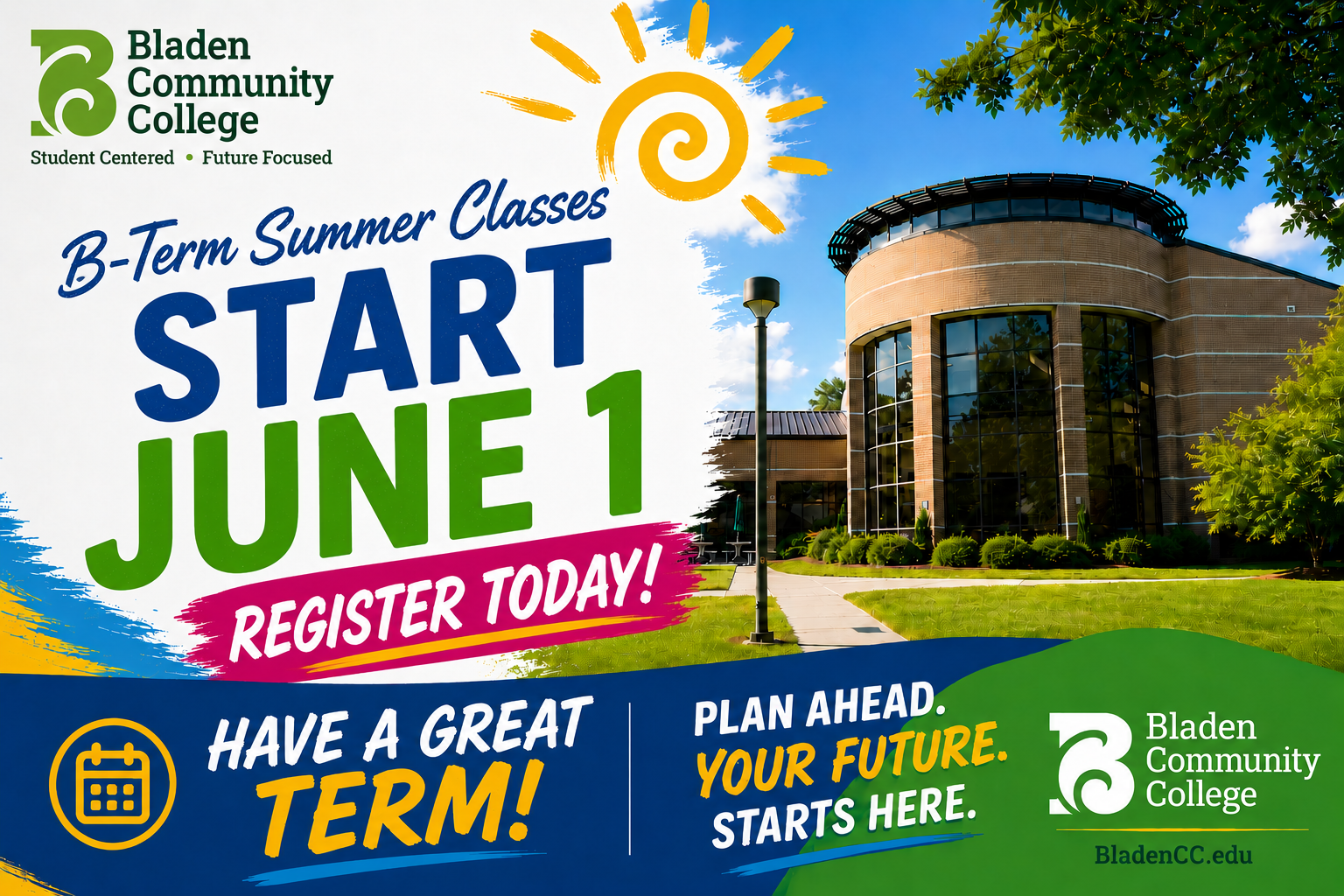 B-Term Summer Classes Start June 1. Register Today!